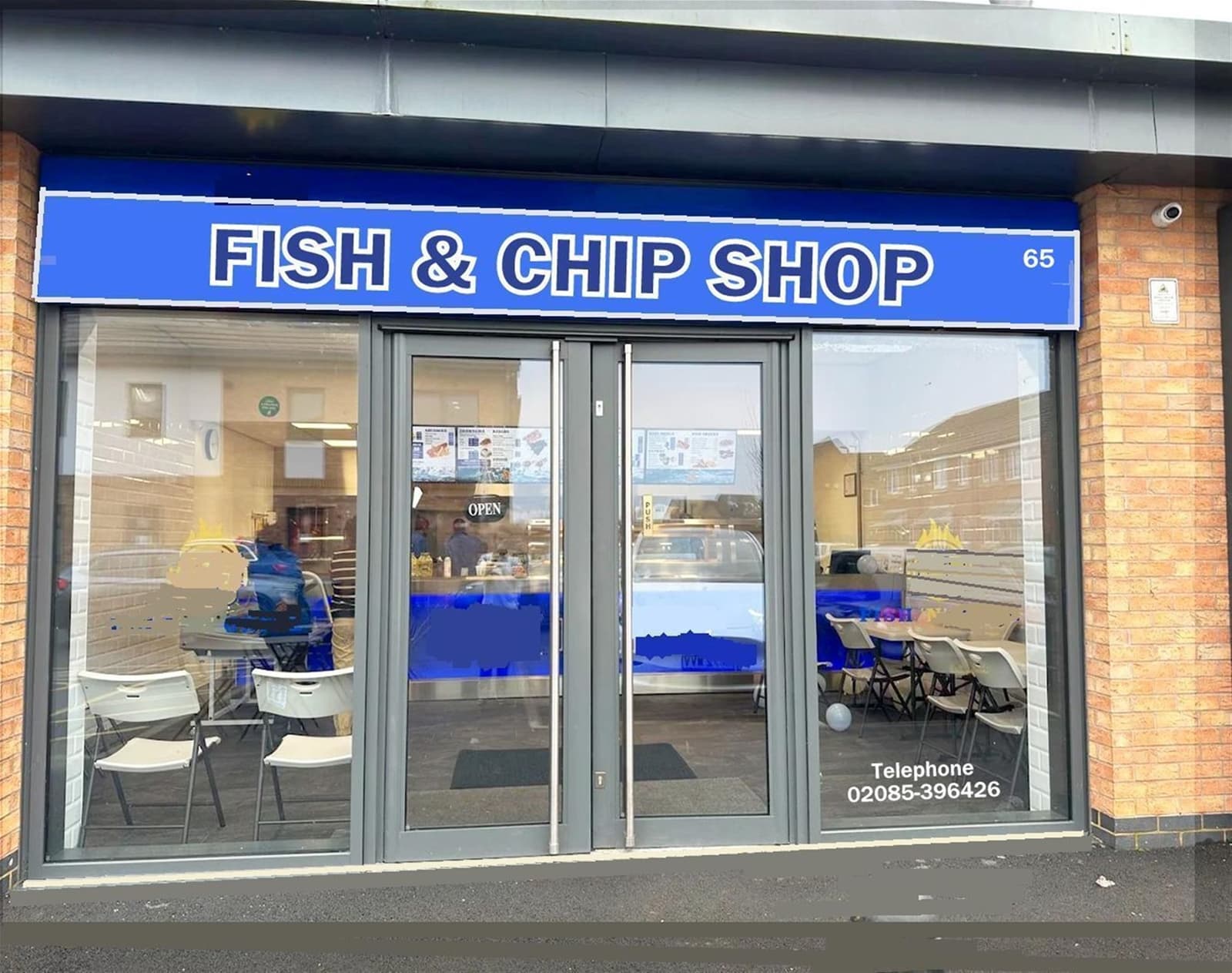 Modern fish & chip takeaway, end-of-parade Upton — Fish & chip shop for sale in Upton, Northamptonshire