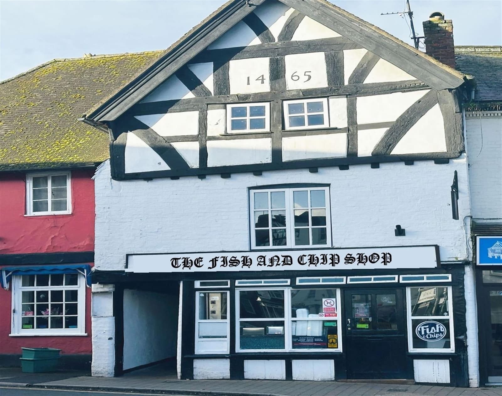 Grade II listed freehold fish & chip shop, Newent town centre — Fish & chip shop for sale in Newent, Gloucestershire