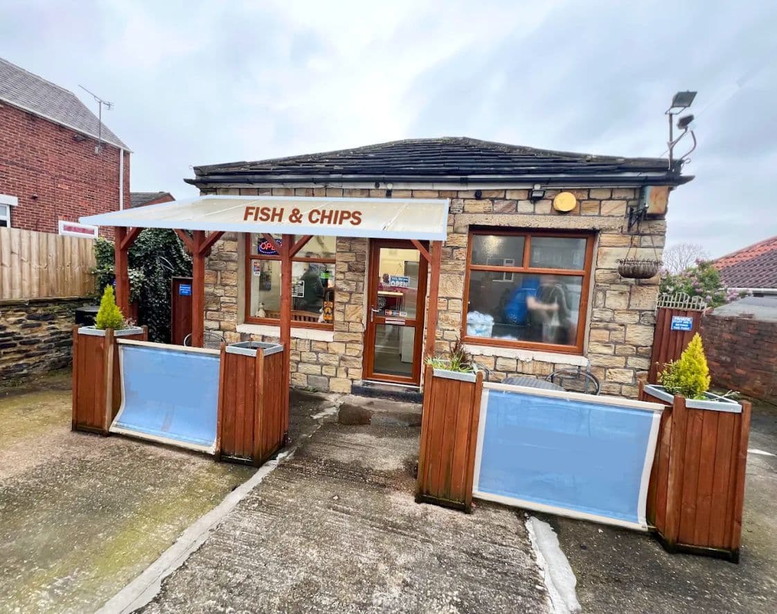 Refurbished detached freehold fish & chip shop trading about 20 hours weekly — Fish & chip shop for sale in Ossett, Yorkshire