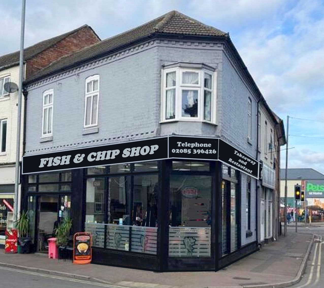 Fish & chip takeaway with 22 cover restaurant trading limited openings — Fish & chip shop for sale in Melton Mobray, Leicestershire