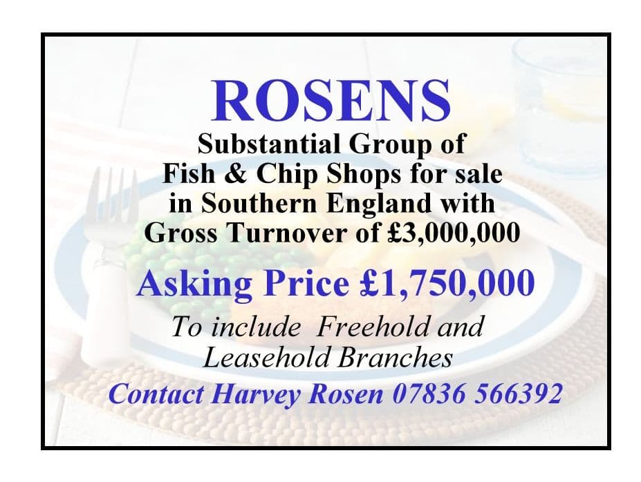Established fish and chip group, southern England — Fish & chip shop for sale in Essex