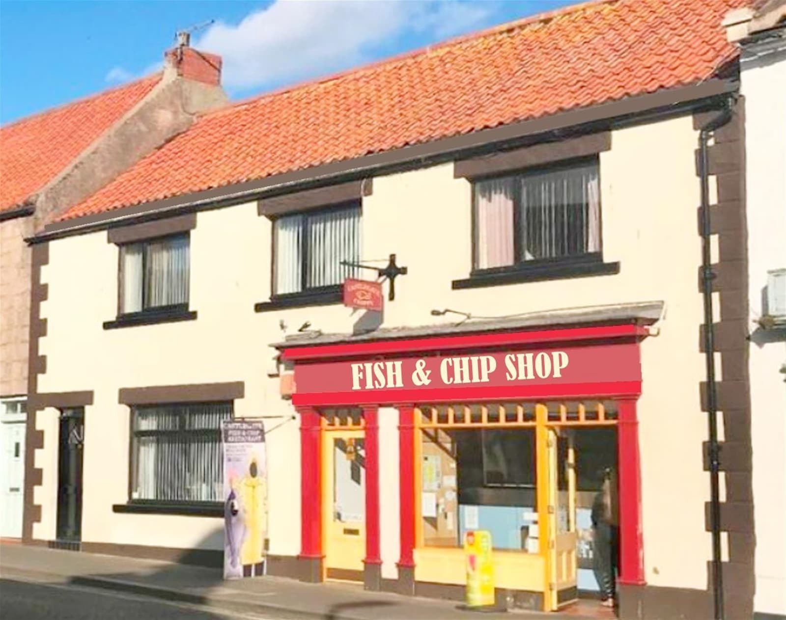 Substantial Victorian freehold fish & chip shop with 3-bed house, Berwick-upon-Tweed — Fish & chip shop for sale in Berwick-upon-Tweed, Northumberland