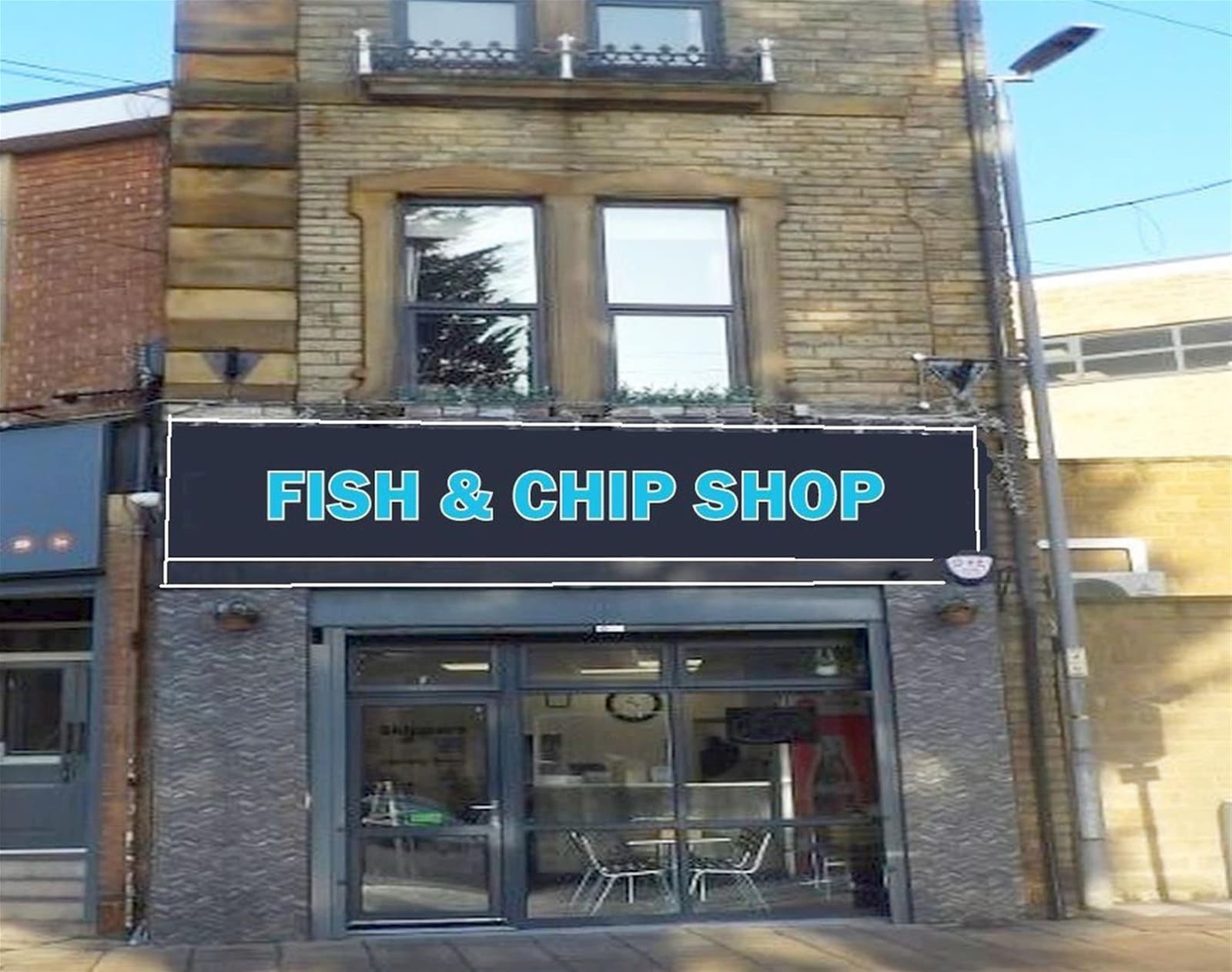 Freehold fish & chip shop with duplex apartment, Cleckheaton — Fish & chip shop for sale in Cleckheaton, West Yorkshire