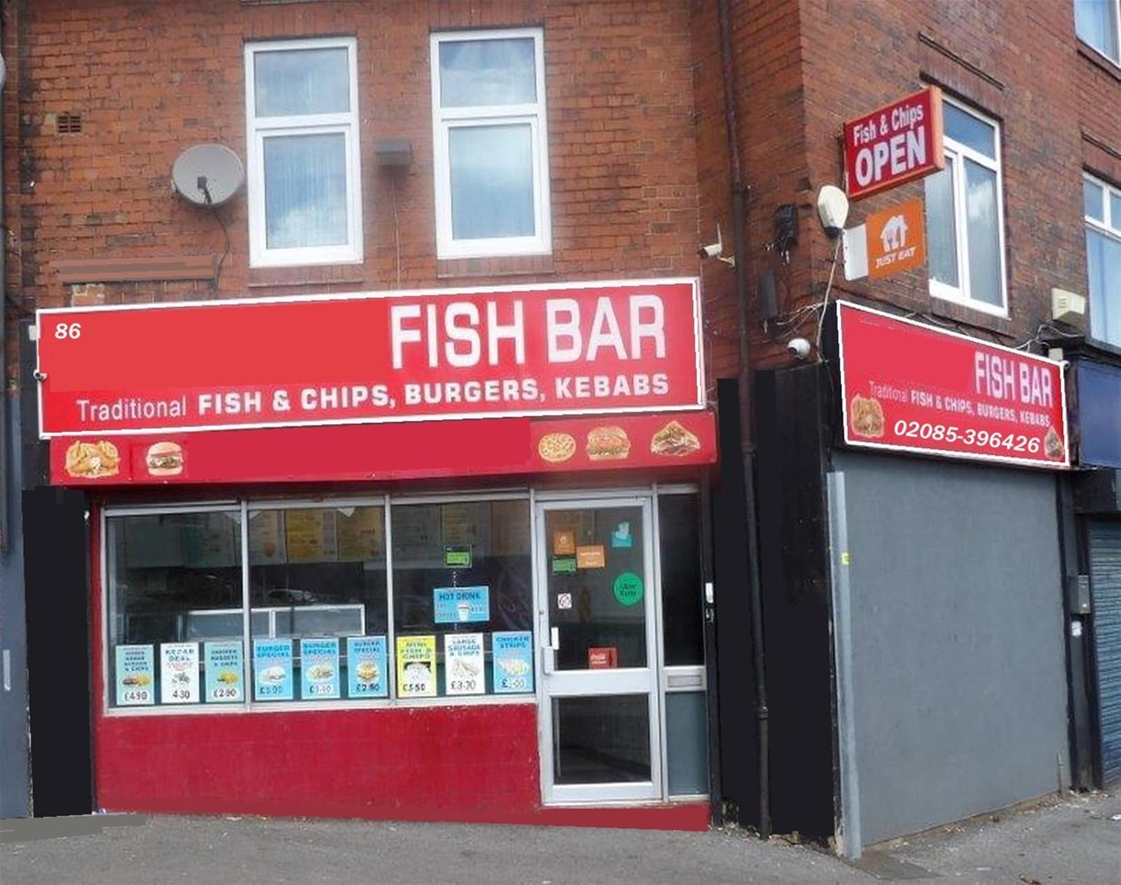 Long-established hot food takeaway with 4-bed flat, Sheffield — Fish & chip shop for sale in Sheffield, South Yorkshire