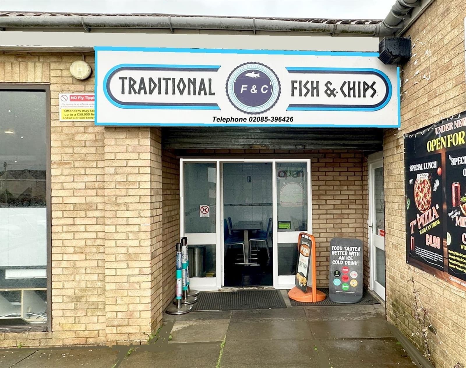 Long-established fish & chip shop, Kettering parade — Fish & chip shop for sale in Kettering, Northamptonshire